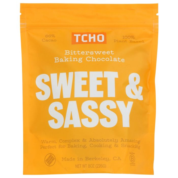 TCHO: Sweet and Sassy Bittersweet Baking Chocolate, 8 oz