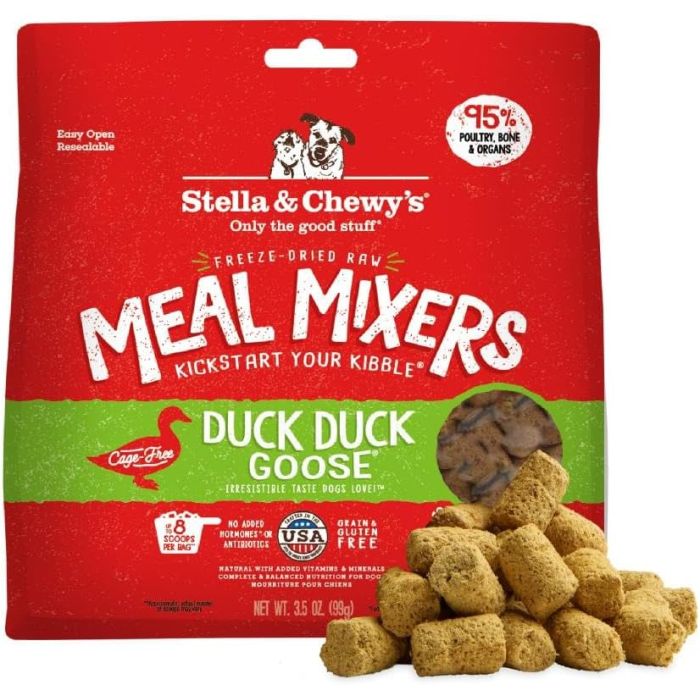 STELLA AND CHEWYS: Duck Duck Goose Meal Mixers for Dogs, 3.5 oz