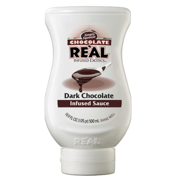 REAL INFUSED EXOTICS: Dark Chocolate Syrup, 16.9 fo