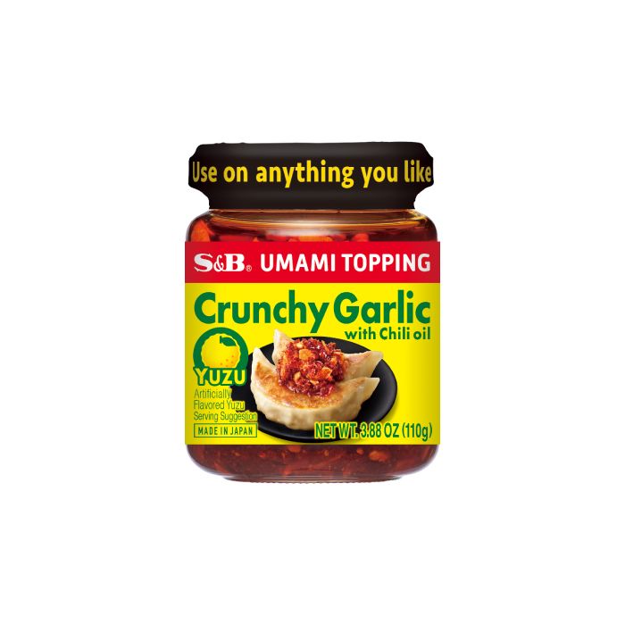 S & B: Crunchy Garlic with Chili Oil Umami Topping, 3.88 oz