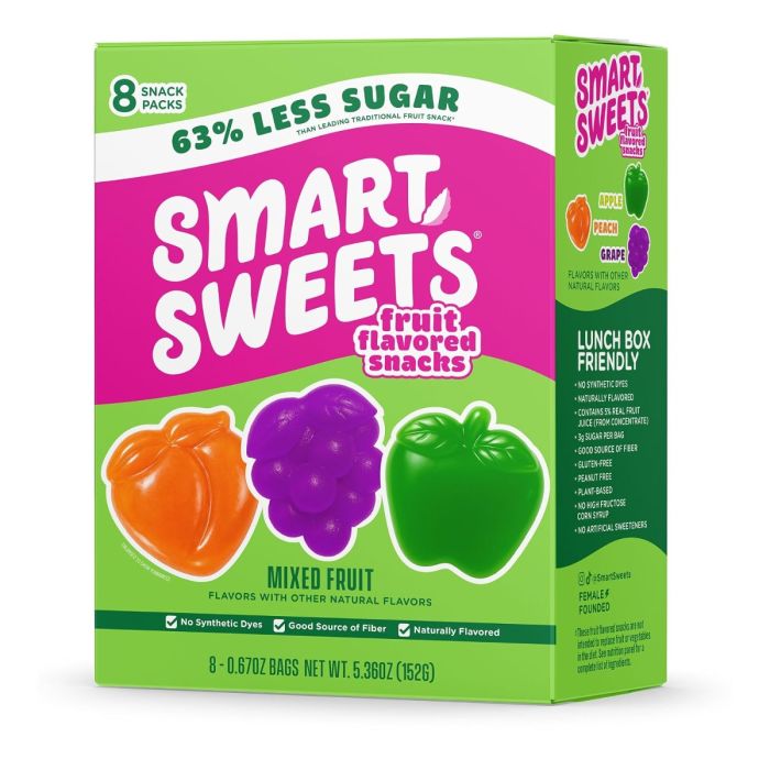 SMARTSWEETS: Mixed Fruit Snacks, 5.36 oz
