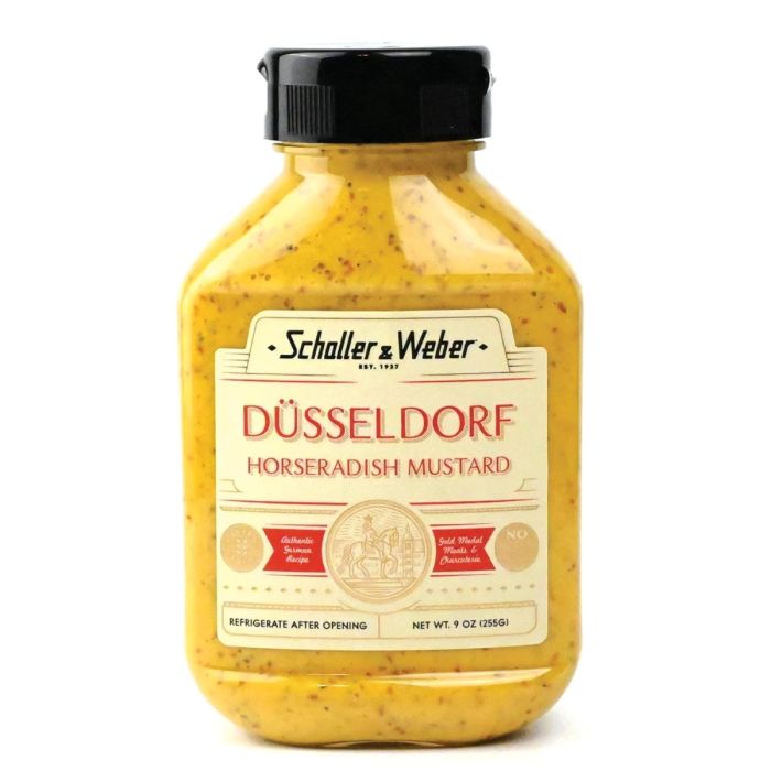 SCHALLER & WEBER: Düsseldorf Horseradish Mustard, 9 oz