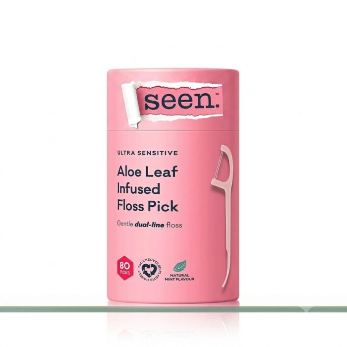 SEEN: Aloe Infused Floss Pick, 80 pc