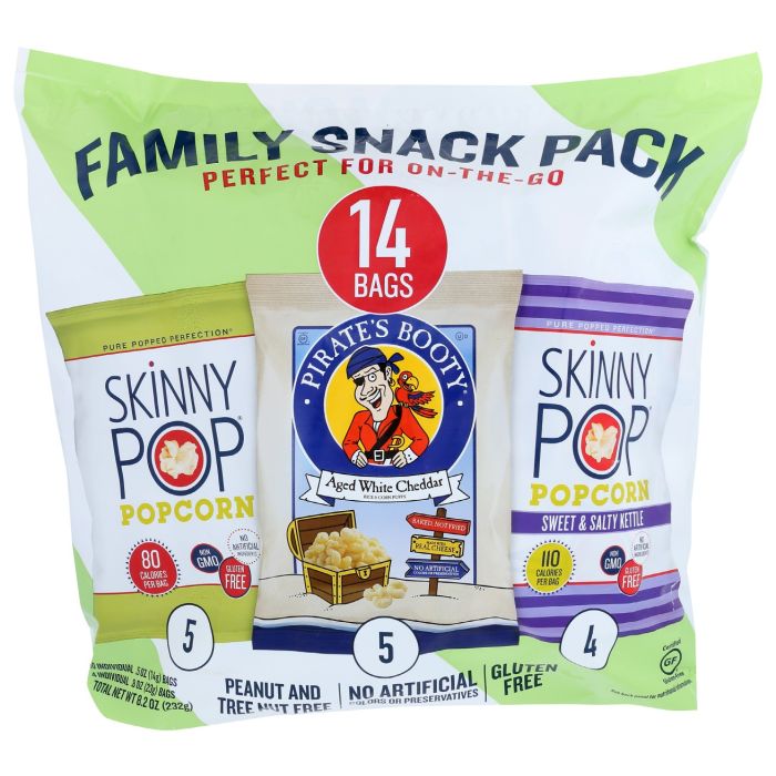 SKINNY POP: Popcorn Family Pack, 8.2 oz
