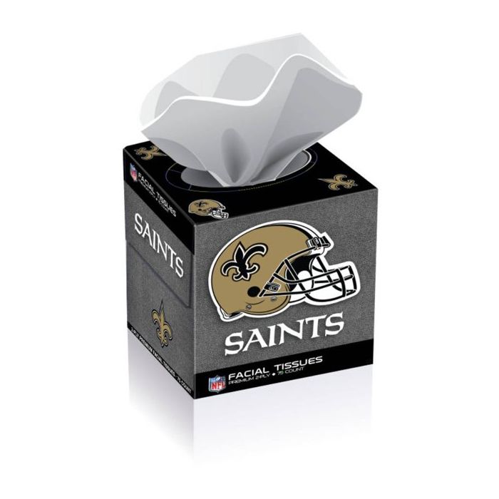 SPORTS TISSUES: Nfl New Orleans Saints Cube Tissue, 1 ea