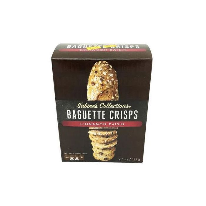 SABINES COLLECTIONS: Cinnamon Raisin Baguette Crisps, 4.5 oz