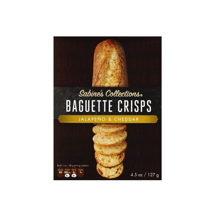 SABINES COLLECTIONS: Jalapno Cheddar Baguette Crisps, 4.5 oz