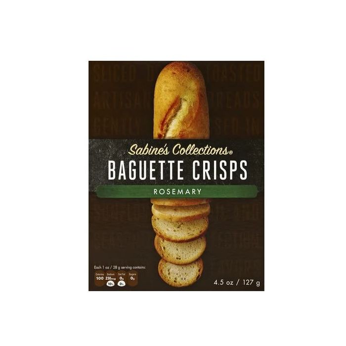 SABINES COLLECTIONS: Rosemary Baguette Crisps, 4.5 oz