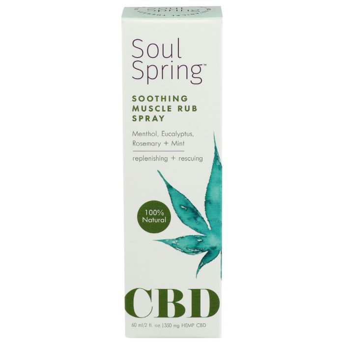 SOULSPRING: Soothing Muscle Spray Cbd 350mg, 2 oz