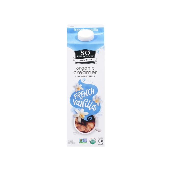SO DELICIOUS: Organic French Vanilla Coconutmilk Creamer, 32 fo