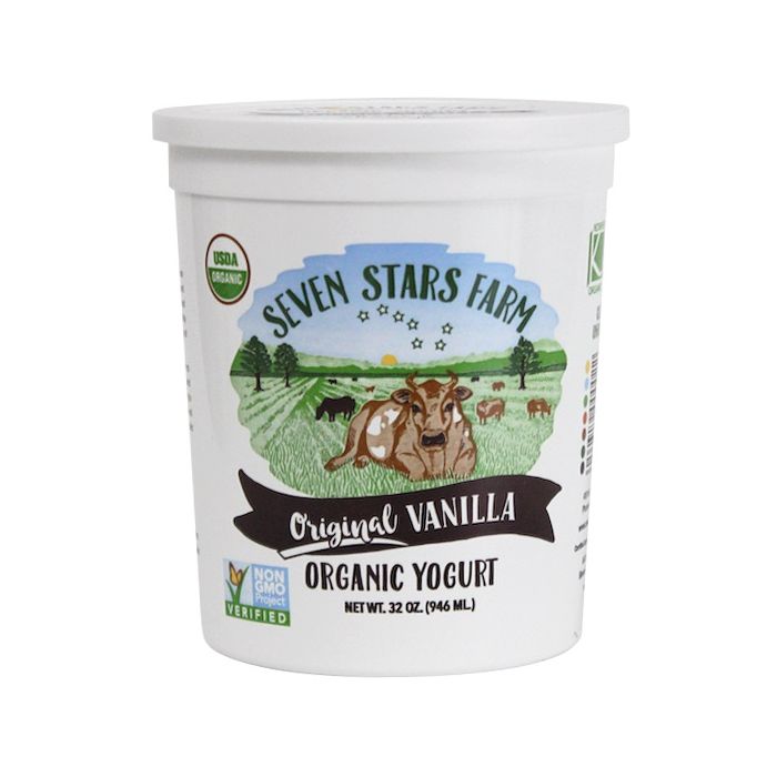 SEVEN STARS DAIRY: Original Vanilla Organic Wholemilk Yogurt, 32 oz