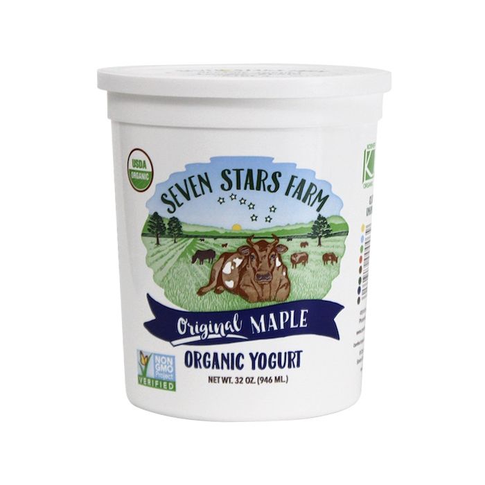 SEVEN STARS DAIRY: Original Maple Organic Wholemilk Yogurt, 32 oz