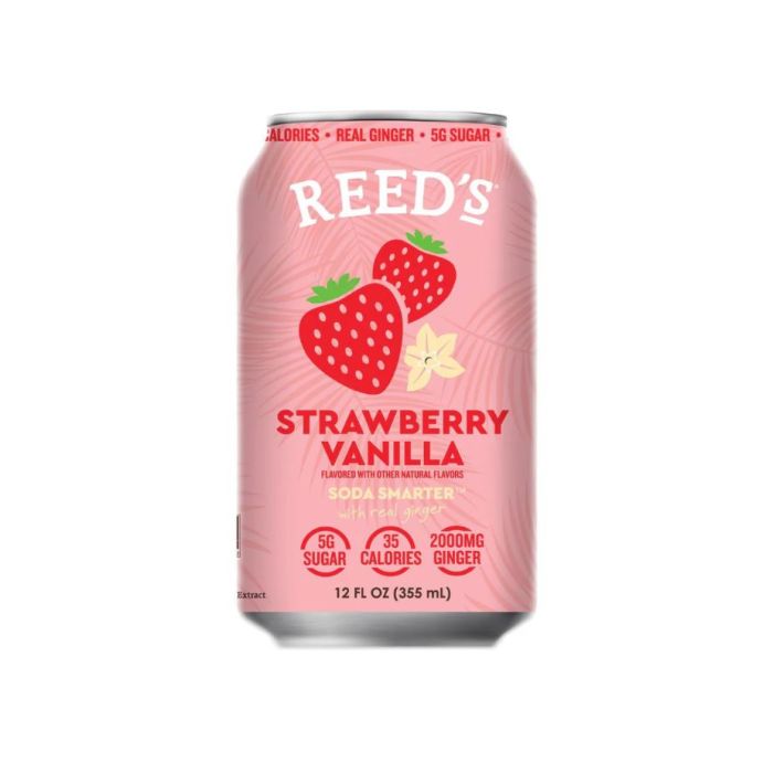 REEDS: Strawberry Vanilla Soda, 12 fo