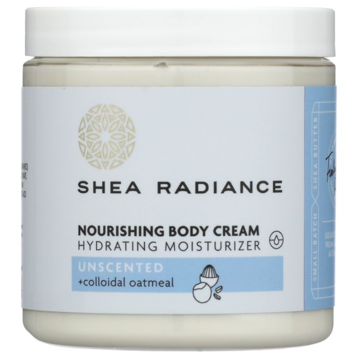 SHEA RADIANCE: Unscented Nourishing Body Cream, 8 oz
