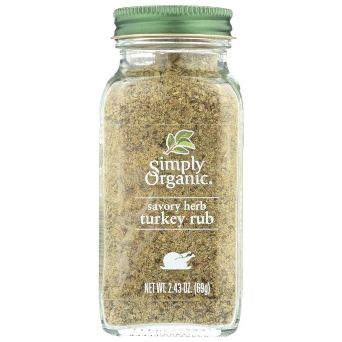 SIMPLY ORGANIC: Savory Herb Turkey Rub, 2.43 oz