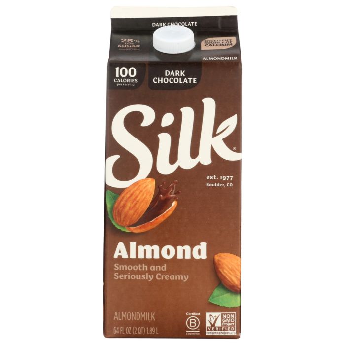 SILK: Dark Chocolate Almondmilk, 64 oz
