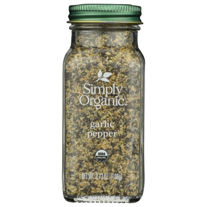 SIMPLY ORGANIC: Garlic Pepper, 3.73 oz
