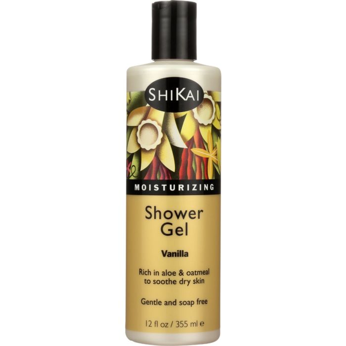 SHIKAI: All Natural Moisturizing Shower Gel Vanilla, 12 oz