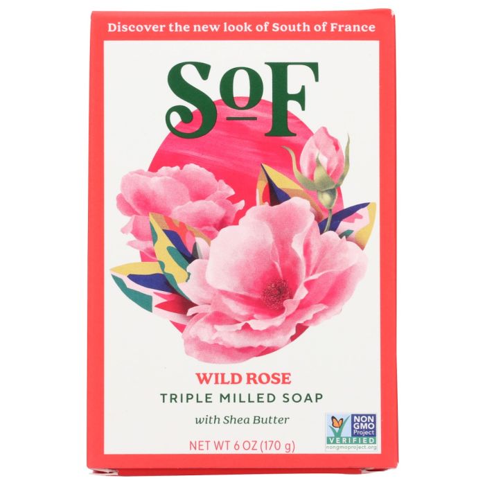 SOUTH OF FRANCE: Wild Rose Bar Soap, 6 oz