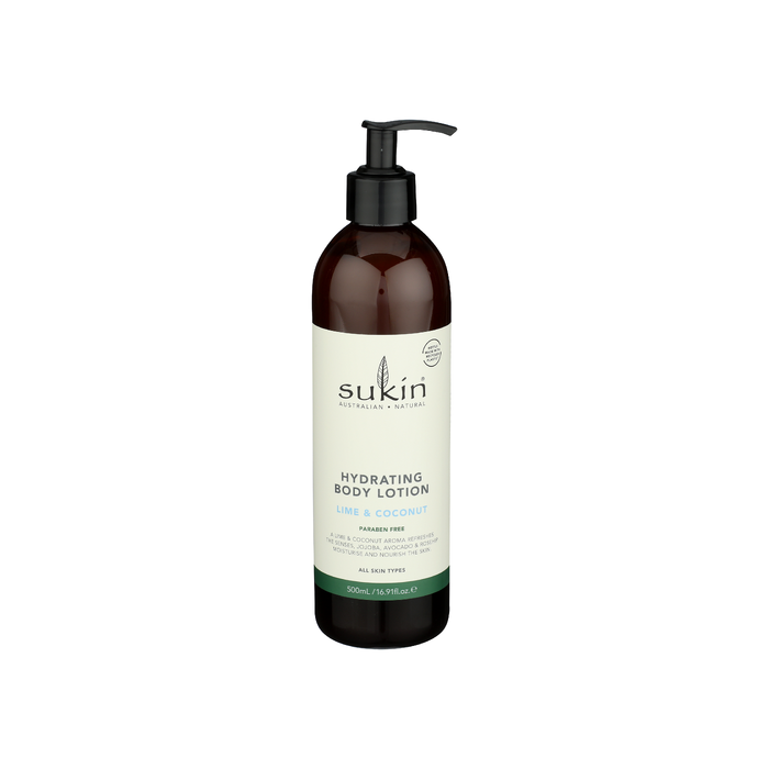 SUKIN: Lime and Coconut infused Hydrating Body Lotion, 16.9 fo