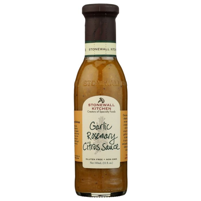 STONEWALL KITCHEN: Garlic Rosemary Citrus Sauce, 11 oz