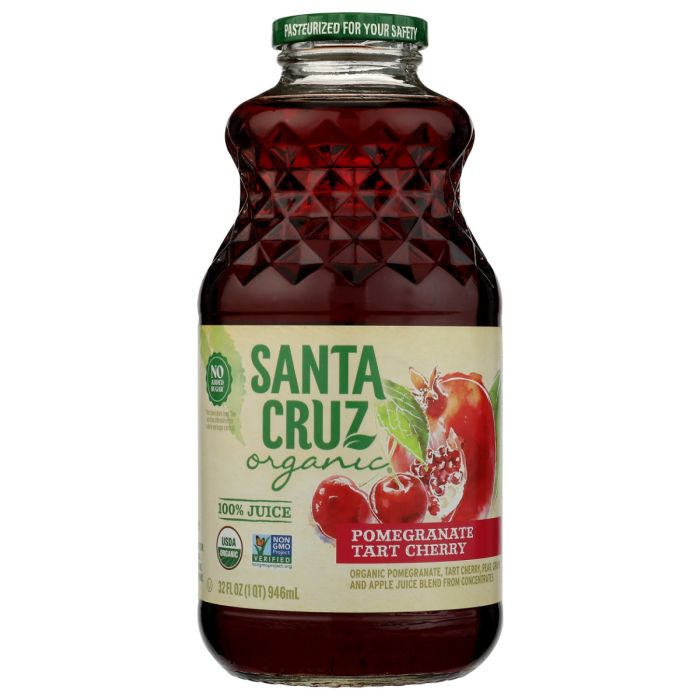 SANTA CRUZ: Organic Pomegranate Tart Cherry Juice, 32 fo