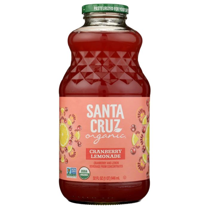SANTA CRUZ: Organic Cranberry Lemonade Juice, 32 fo