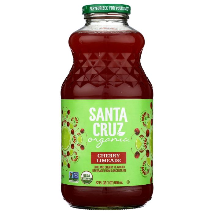 SANTA CRUZ: Organic Cherry Limeade Juice, 32 fo