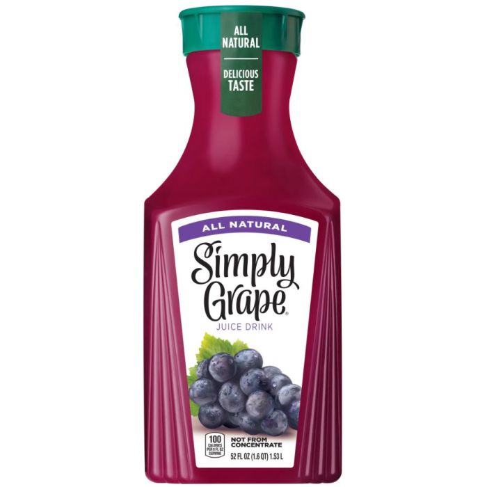 SIMPLY: Grape Juice, 52 fo