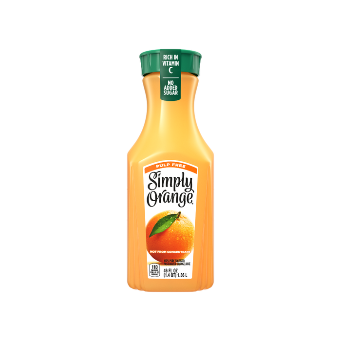 SIMPLY: Orange Juice Pulp Free, 46 fo