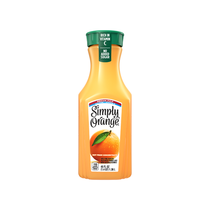 SIMPLY: Orange Juice Medium Pulp, 46 fo