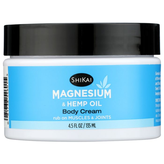 SHIKAI: Magnesium Body Cream, 4.5 oz