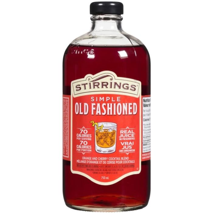 STIRRINGS: Old Fashioned Siple Mix, 25.36 fo