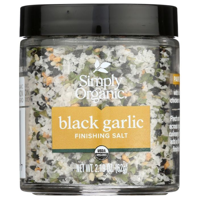 SIMPLY ORGANIC: Black Garlic Finishing Salt, 2.19 oz