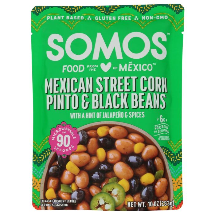 SOMOS: Mexican Street Corn Pinto and Black Beans, 10 oz