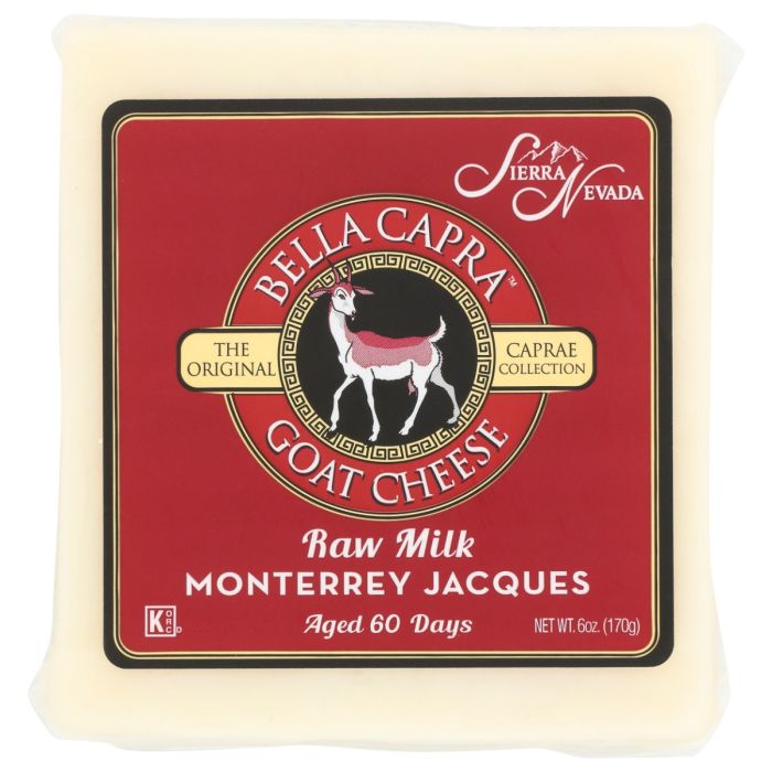 SIERRA NEVADA: Bella Capra Raw Milk Goat Monterrey Jacques Cheese, 6 oz