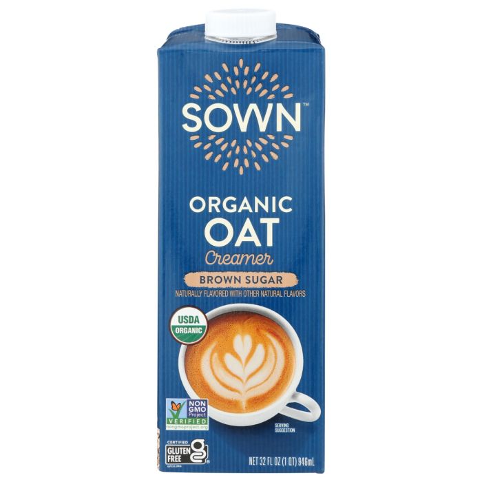 SOWM: Organic Oat Creamer Brown Sugar, 32 fo