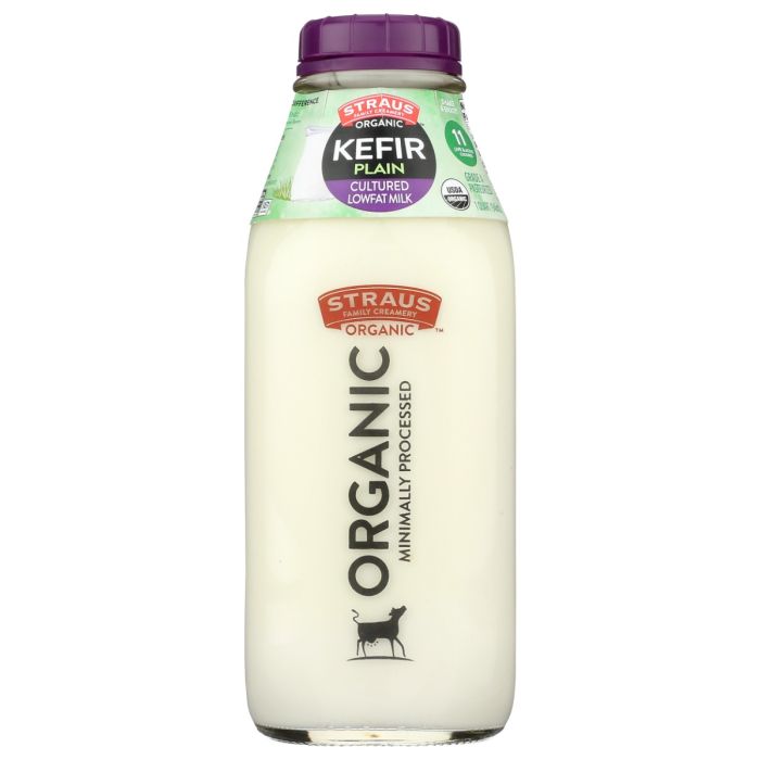 STRAUS: Organic Plain Lowfat Kefir, 32 fo