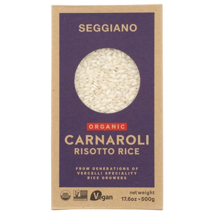 SEGGIANO: Organic Carnaroli Risotto Rice, 17.6 oz