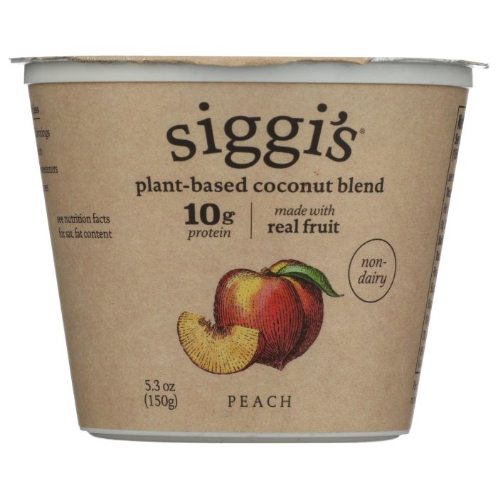 SIGGIS: Peach Coconut Blend Yogurt, 5.3 oz