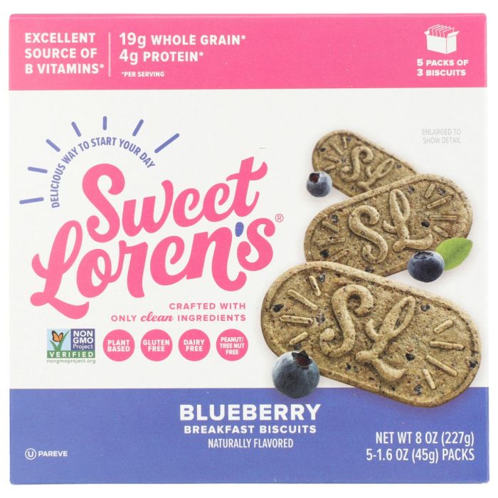 SWEET LORENS: Blueberry Breakfast Biscuits, 8 oz