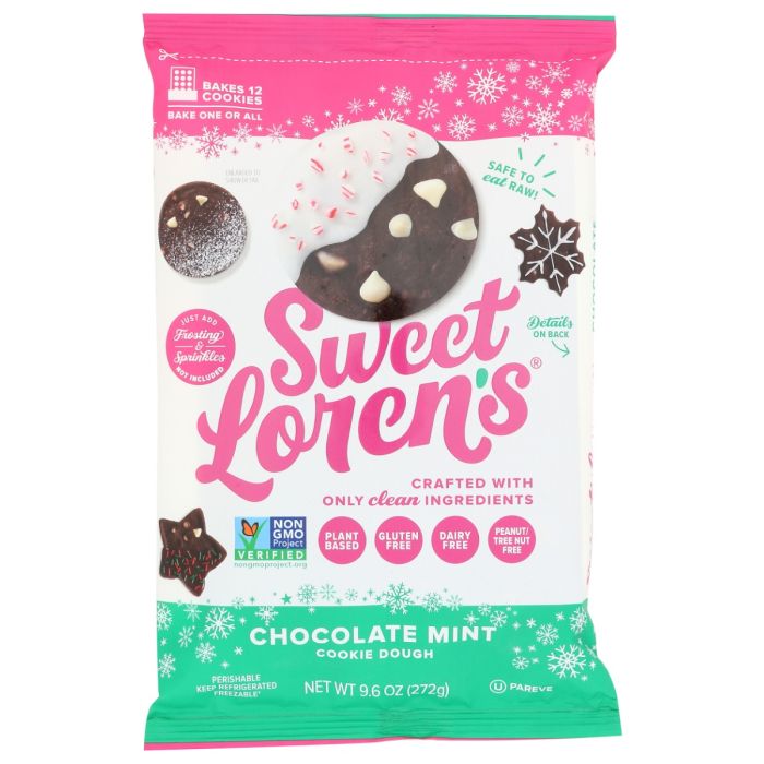 SWEET LORENS: Chocolate Mint Cookie Dough, 9.6 oz