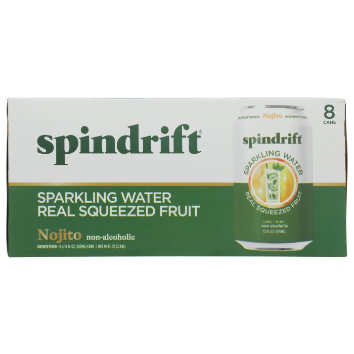 SPINDRIFT: Nojito Sparkling Water 8 Count, 96 fo