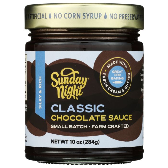 SUNDAY NIGHT: Classic Chocolate Sauce, 10 oz