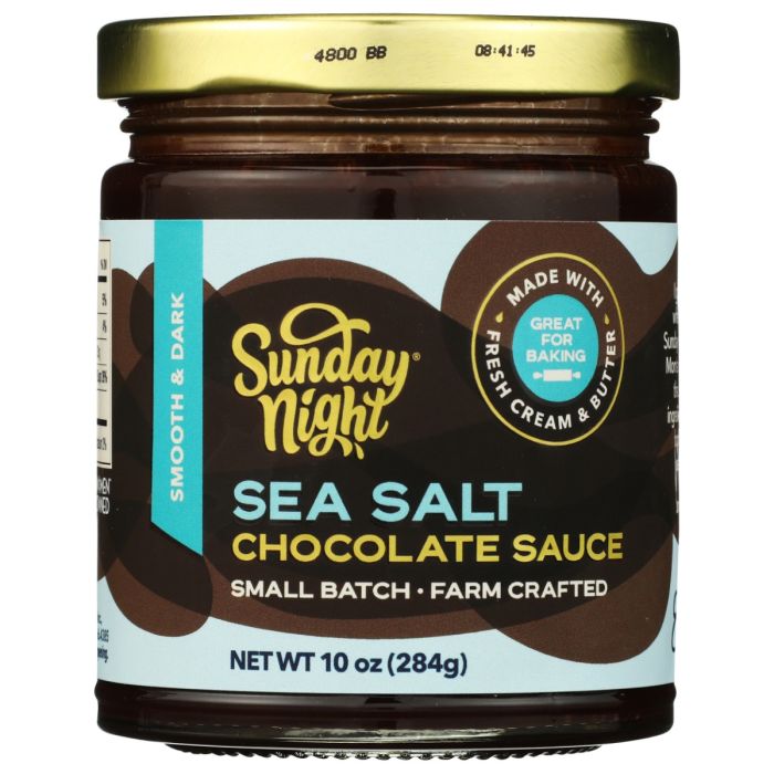SUNDAY NIGHT: Sea Salt Chocolate Sauce, 10 oz