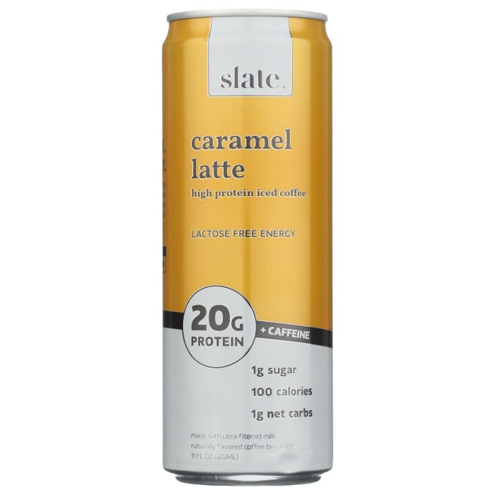SLATE: Caramel Latte High Protein Iced Coffee, 11 fo