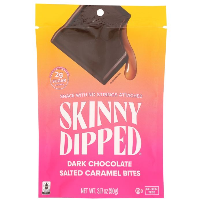 SKINNYDIPPED: Dark Chocolate Salted Caramel Bites, 3.17 oz
