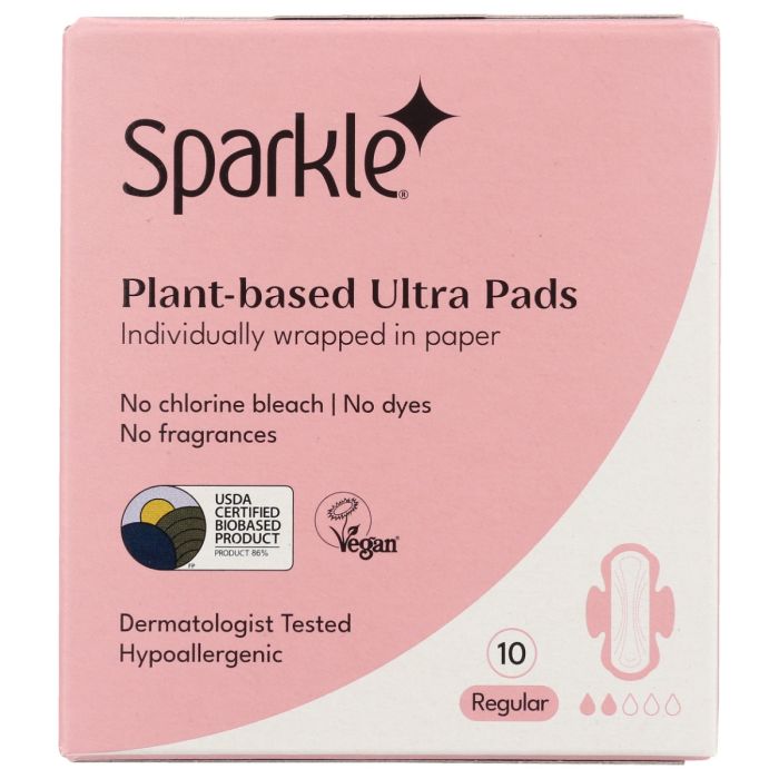 SPARKLE: Regular Ultra Thin Pads, 10 ea
