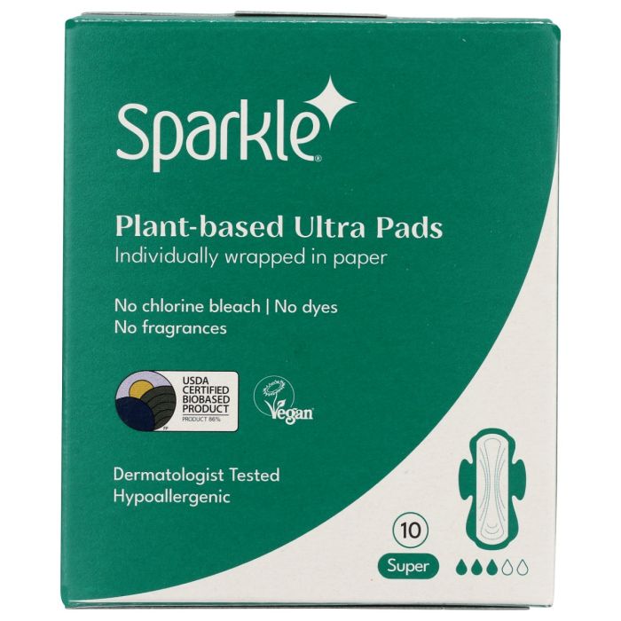 SPARKLE: Super Ultra Thin Pads, 10 ea