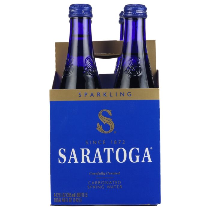 SARATOGA: Sparkling Spring Water 4 Count, 48 fo